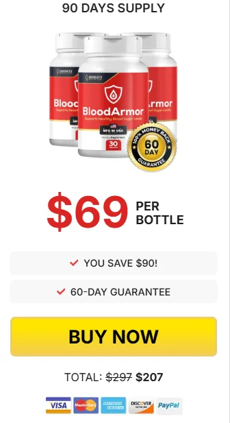 Order blood armor 3 Bottles